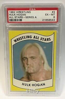 1982 Wrestling All Stars Hulk Hogan Rookie PSA 6 Running Wild On You Brother WWE