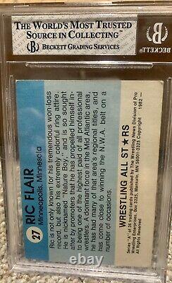 1982 Wrestling All Stars Ric Flair Rookie #27 BGS 5.5 High Grade WWE Nature Boy