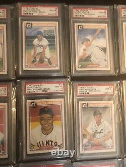1983 Donruss Hall of Fame Heroes Complete 44 Card Set ALL GRADED PSA 10