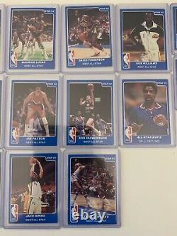1983 STAR CO. NBA ALL-STAR GAME COMPLETE SET OF 32 CARDS Bird Magic Isiah Kareem
