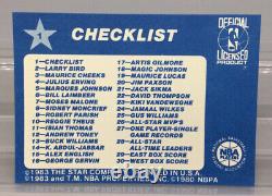 1983 Star All-Star Basketball Card Set 1-32 Cards