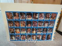 1983 Star Basketball NBA ALL STAR UNCUT SHEET complete set Larry Bird RARE