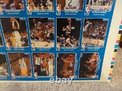 1983 Star Basketball NBA ALL STAR UNCUT SHEET complete set Larry Bird RARE