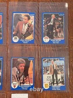 1984-85 Star Coaches 10/10 COMPLETE SET ALL SIGNED cards! SUPER RARE