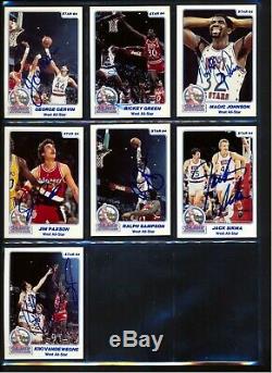 1984 Star NBA All-Star Game Autograph Signed Set (25)