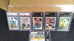 1984 Topps Baseball Complete Set-All cards fresh from pack into sleeves 6 Graded