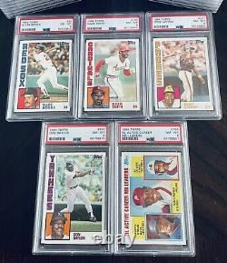 1984 Topps Baseball Psa Complete Your Registry Set Card Lot Of 5 All Psa 8 Nm-mt