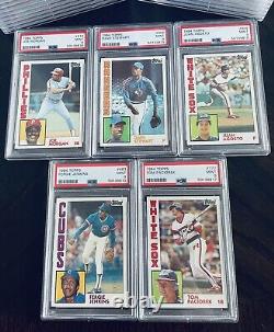 1984 Topps Baseball Psa Complete Your Registry Set Card Lot Of 9 All Psa 9 Mint