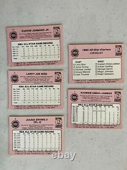 1985 STAR CRUNCH N MUNCH ALL STARS Complete 11 Card Set Michael Jordan BGS 6