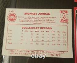 1985 Star All-Rookie First Team Complete Set 1-11 Jordan