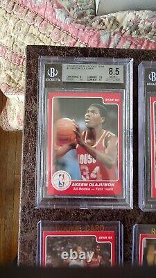 1985 Star Basketball All-Rookie 11-Card Set Michael Jordan XRC 8.5 Beckett
