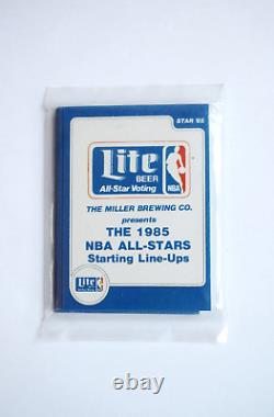 1985 Star NBA Basketball All-Stars MILLER LITE BEER Sealed Set MICHAEL JORDAN