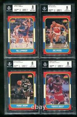 1986-87 Fleer Partial Set LOT of 68 Cards All BGS 8 & BGS 8.5