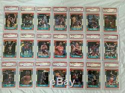 1986 Fleer Basketball ALL PSA 9 MINT (NQ) Complete Set NM-MNT Michael Jordan
