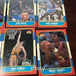 1986 Fleer Basketball Lot Of 19 All Different Starter Set 19/132