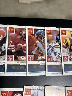 1986 McDonalds All-Star Team Set 30 (Payton, Marino, Montana, Taylor, McMahon)