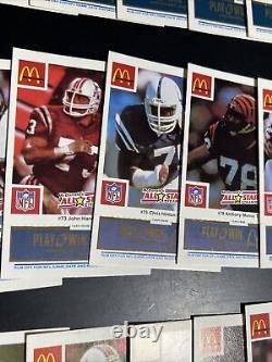 1986 McDonalds All-Star Team Set 30 (Payton, Marino, Montana, Taylor, McMahon)