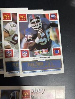 1986 McDonalds All-Star Team Set 30 (Payton, Marino, Montana, Taylor, McMahon)