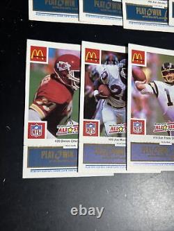 1986 McDonalds All-Star Team Set 30 (Payton, Marino, Montana, Taylor, McMahon)