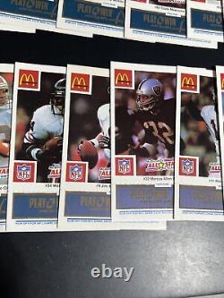 1986 McDonalds All-Star Team Set 30 (Payton, Marino, Montana, Taylor, McMahon)