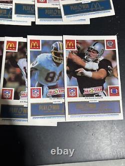 1986 McDonalds All-Star Team Set 30 (Payton, Marino, Montana, Taylor, McMahon)