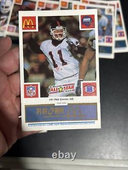 1986 McDonalds All-Star Team Set 30 (Payton, Marino, Montana, Taylor, McMahon)