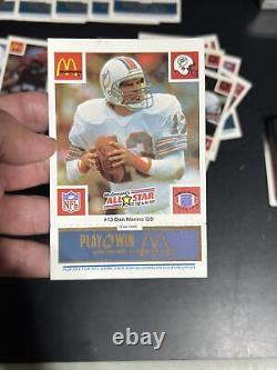 1986 McDonalds All-Star Team Set 30 (Payton, Marino, Montana, Taylor, McMahon)