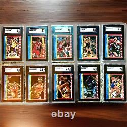 1987-88 FLEER STICKER SET? ALL NM+ Graded SGC. MICHAEL JORDAN 2nd Year? Rare