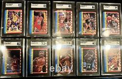 1987-88 FLEER STICKER SET? ALL NM+ Graded SGC. MICHAEL JORDAN 2nd Year? Rare