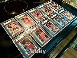 1987-88 FLEER STICKER SET? ALL NM+ Graded SGC. MICHAEL JORDAN 2nd Year? Rare