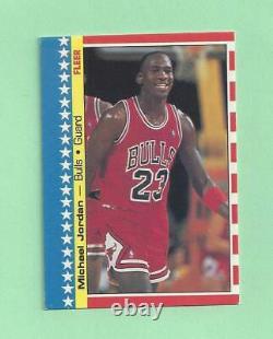 1987-88 Fleer Sticker set all 11 cards including Michael Jordan