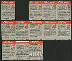 1987 Fleer Baseball All-stars Miscut Complete Set (11) Plus Variation (12 Cards)