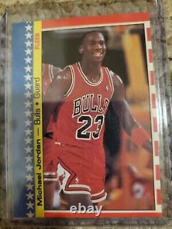 1987 Fleer Basketball Set With Stickers 1-11, full set all stickers, 2 Jordan