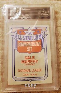 1987 Topps Glossy All-star Set Of 22 Insert #7 Dale Murphy Psa 10 Gem-mt