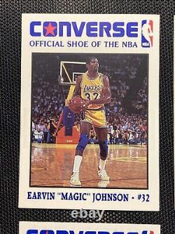 1989 Converse All Pro 14 Card Set Magic Johnson Larry Bird Karl Malone Mchale