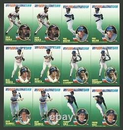 1989 Fleer Baseball All Star Team 2 Complete Blank Back Sets 24 Pack Fresh Cards