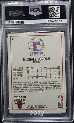 1989 Hoops Michael Jordan All Star #21 PSA 10 GEM MINT Chicago Bulls