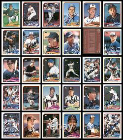 1989 Topps Baseball Autographed Cards 321 Count Lot Starter Set All Diff 189786