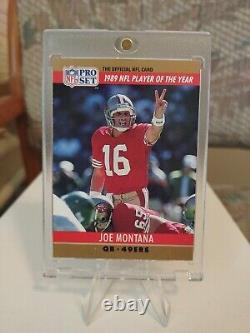 1990 Pro Set Joe Montana Triple Error Card #2 Has All 3 Errors
