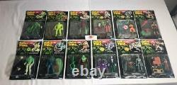 1990 Swamp Thing MOC Carded Complete Set Of All 12 Figures Kenner NEW