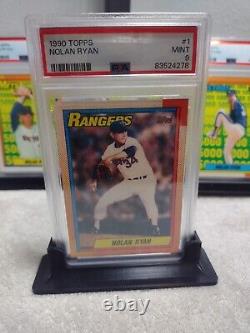 1990 Topps Nolan Ryan Complete 5 card set 5000 Strike Outs -All Graded 9 By Psa