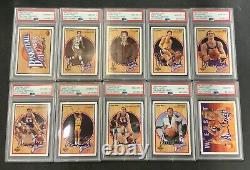 1991/92 Upper Deck Jerry West Heroes Complete Set All Graded Auto PSA 10