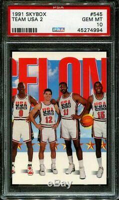 1991 Skybox Dream Team USA # 544 545 546 Michael Jordan ALL PSA 10 Gem Mint SET