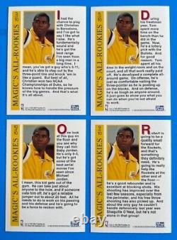 1992-93 Magic's All Rookie Team Complete Set 1-10 Excellent