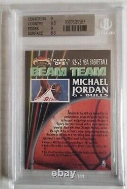 1992-93 Stadium Club Beam Team Michael Jordan #1 BGS 8.5