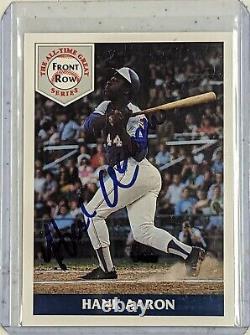 1992 Front Row The All Time Great Series #1? Hank Aaron? Auto Card (signed)
