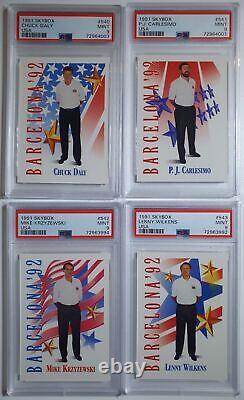 1992 Skybox Dream Team USA COMPLETE 18 Card Set ALL PSA 9 Jordan + Magic
