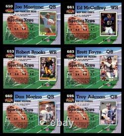 1992 Stadium Club Football Complete Set all 700 cards with#601-700 High Number SP