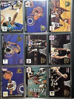 1993-94 Hoops Gold Foil 5th Anniversary COMPLETE Master Set Withexchange & Inserts