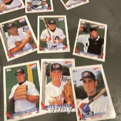 1993 Exclusive Bazooka Baseball Team USA 22 Card Set Todd H All Creased Damaged